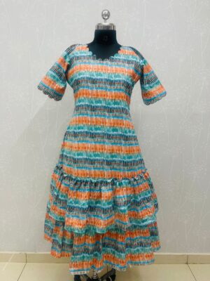 .pure cotton Mukti colour dress